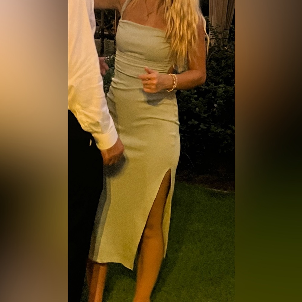 Princess Polly Sage Green Dress